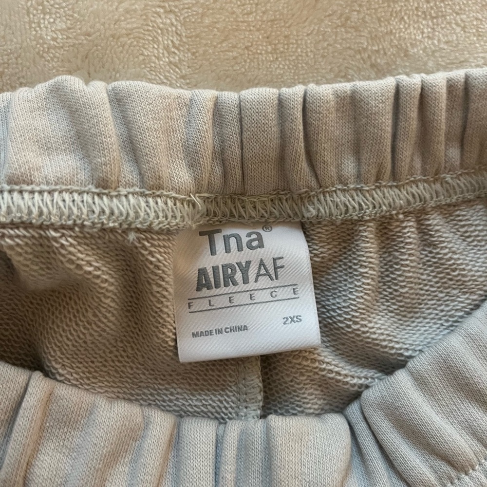 TNA Airyaf Fleece Shorts in Cream - Picture 2 of 7